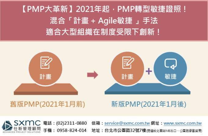 【PMP大革新】2021年起，PMP轉型敏捷證照